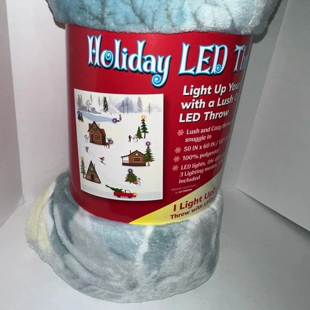 Star Elite Holiday LED Throw Blanket, 50